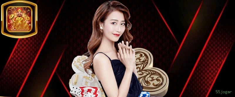 Imagem promocional do login da 55jogar